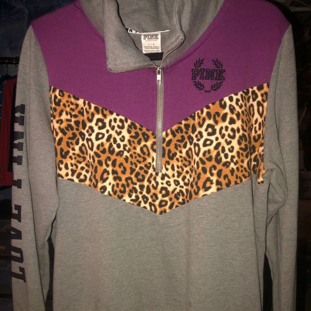 PINK Half-Zip Pullover